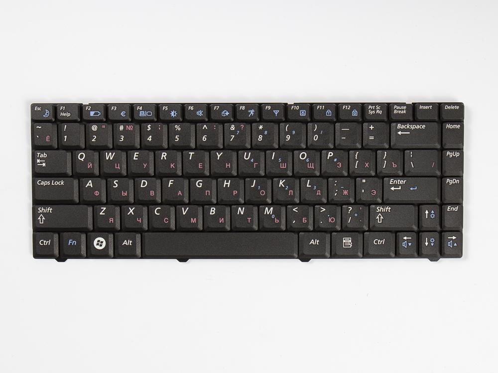 Клавиатура для ноутбука SAMSUNG R517/R519 RU/EN без цифрового блока Black