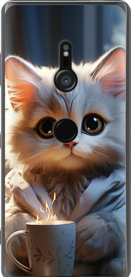 Чехол на Sony Xperia XZ3 H9436 White cat (5646u-1540-42517) Чехол на Sony Xperia XZ3 H9436 White cat (5646u-1540-42517)