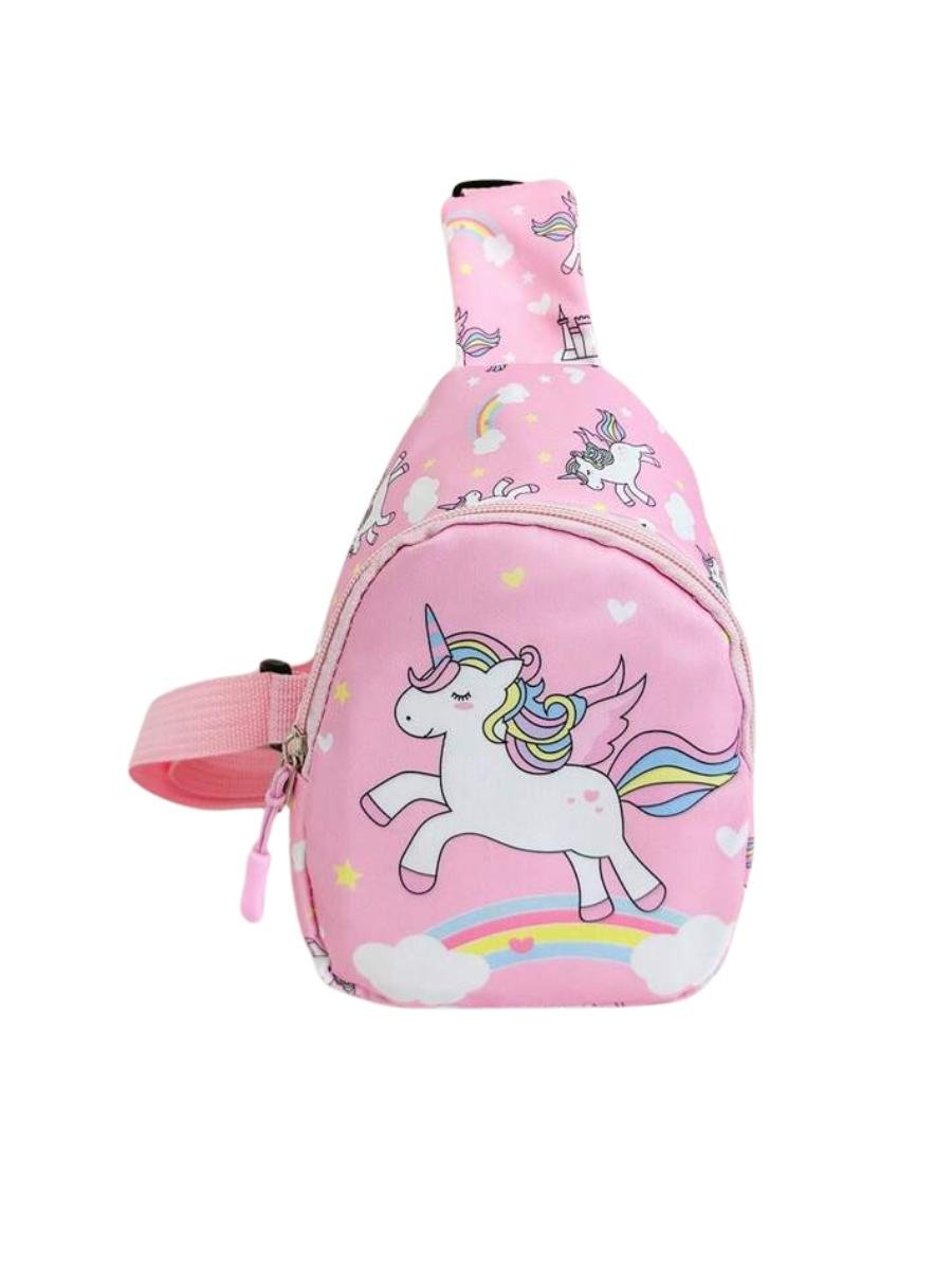 Сумка-бананка для девочек Единорог через плечо с регулируемым ремешком одно отделение на молнии 22х13х6 см Розовый (D-0162) Сумка-бананка для девочек Единорог через плечо с регулируемым ремешком одно отделение на молнии 22х13х6 см Розовый (D-0162)