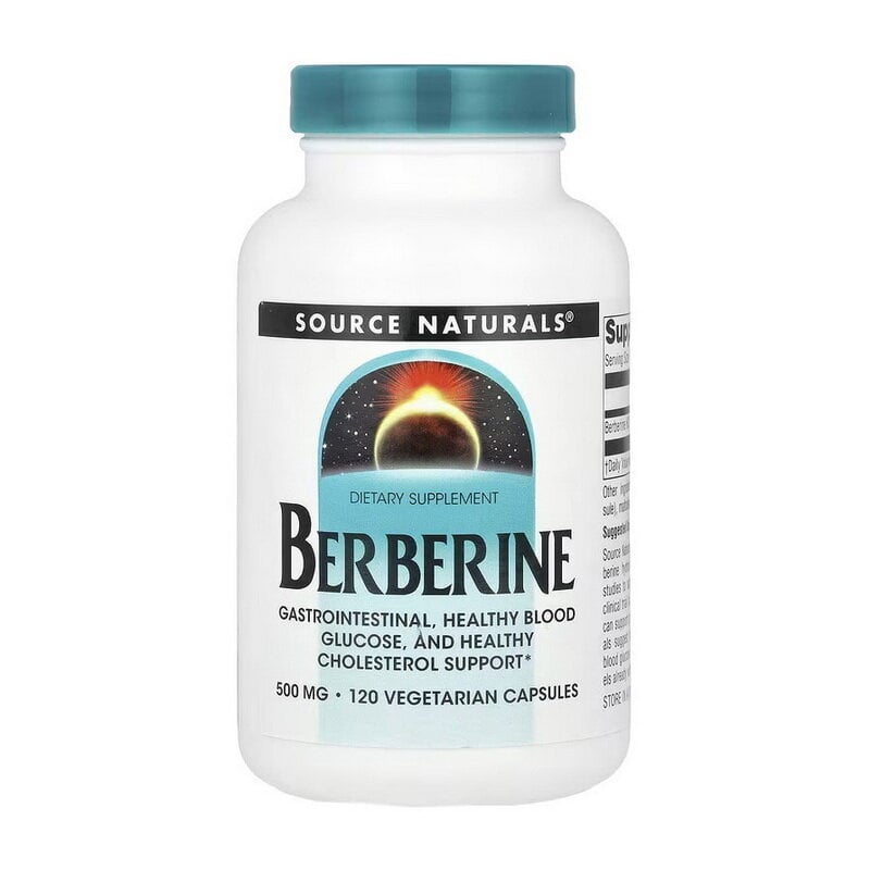 Берберин из индийского барбариса Source Naturals Berberine 500 мг 120 капс.