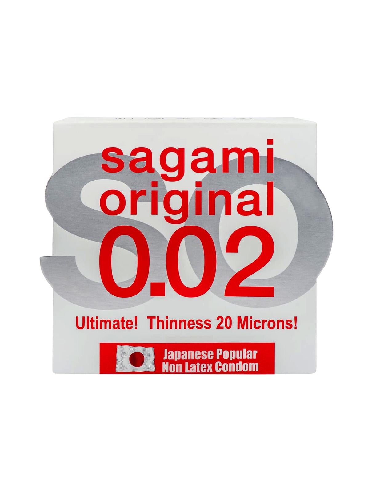 Презерватив японский ультратонкий без латекса 0.02 Sagami 1 шт.