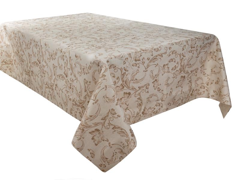 Скатерть водоотталкивающая Lefard Ornamental 140x240 см Бежевый (715-437)
