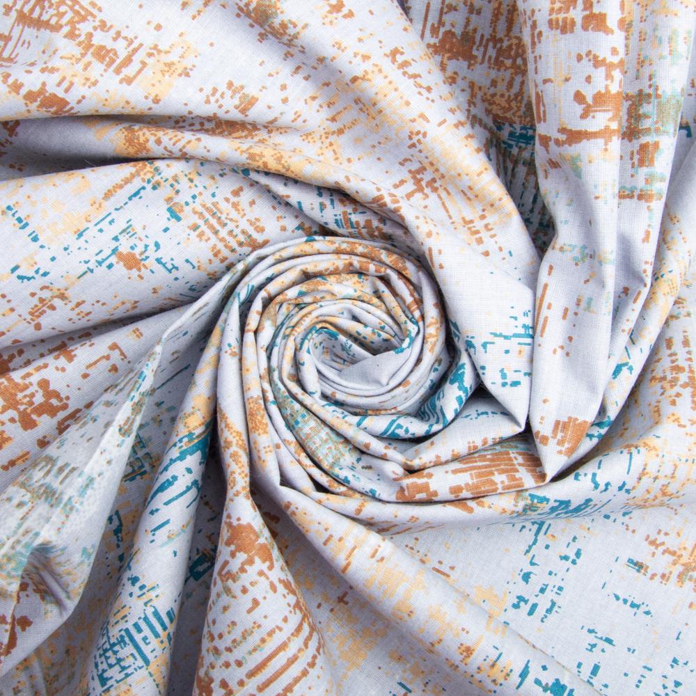 Ткань бязь ранфорс для постельного белья Фон 2,4 м Серый (23862)