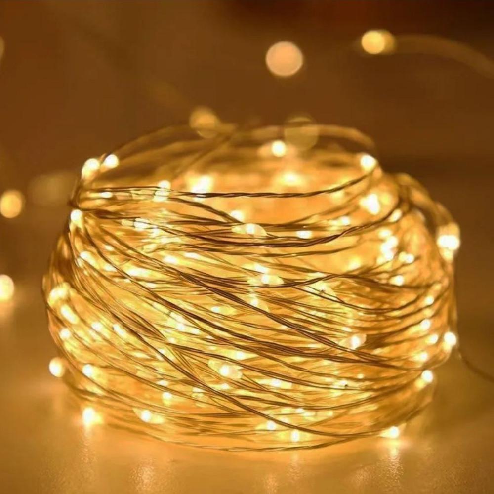 Гирлянда светодиодная Xmas Водопад на медном проводе от USB с пультом 300 Led 3х3 м 10 шт. Теплый