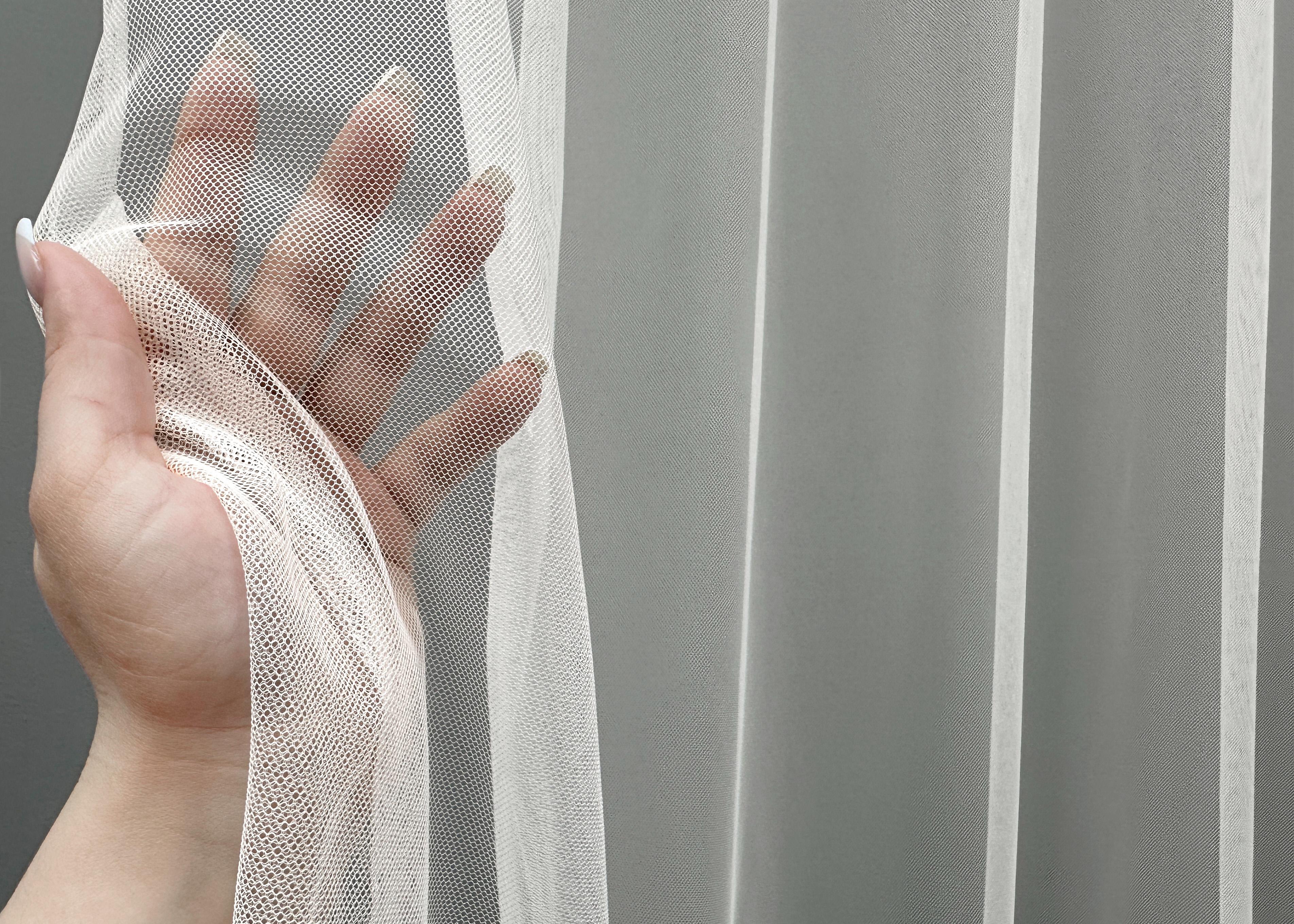 Тюль VR-Textil 1699т Грек-сітка з вишивкою та люрексом 300х270 см Молочний/Пудровий (42-0733) - фото 5 Тюль VR-Textil 1699т Грек-сітка з вишивкою та люрексом 300х270 см Молочний/Пудровий (42-0733) - фото 5