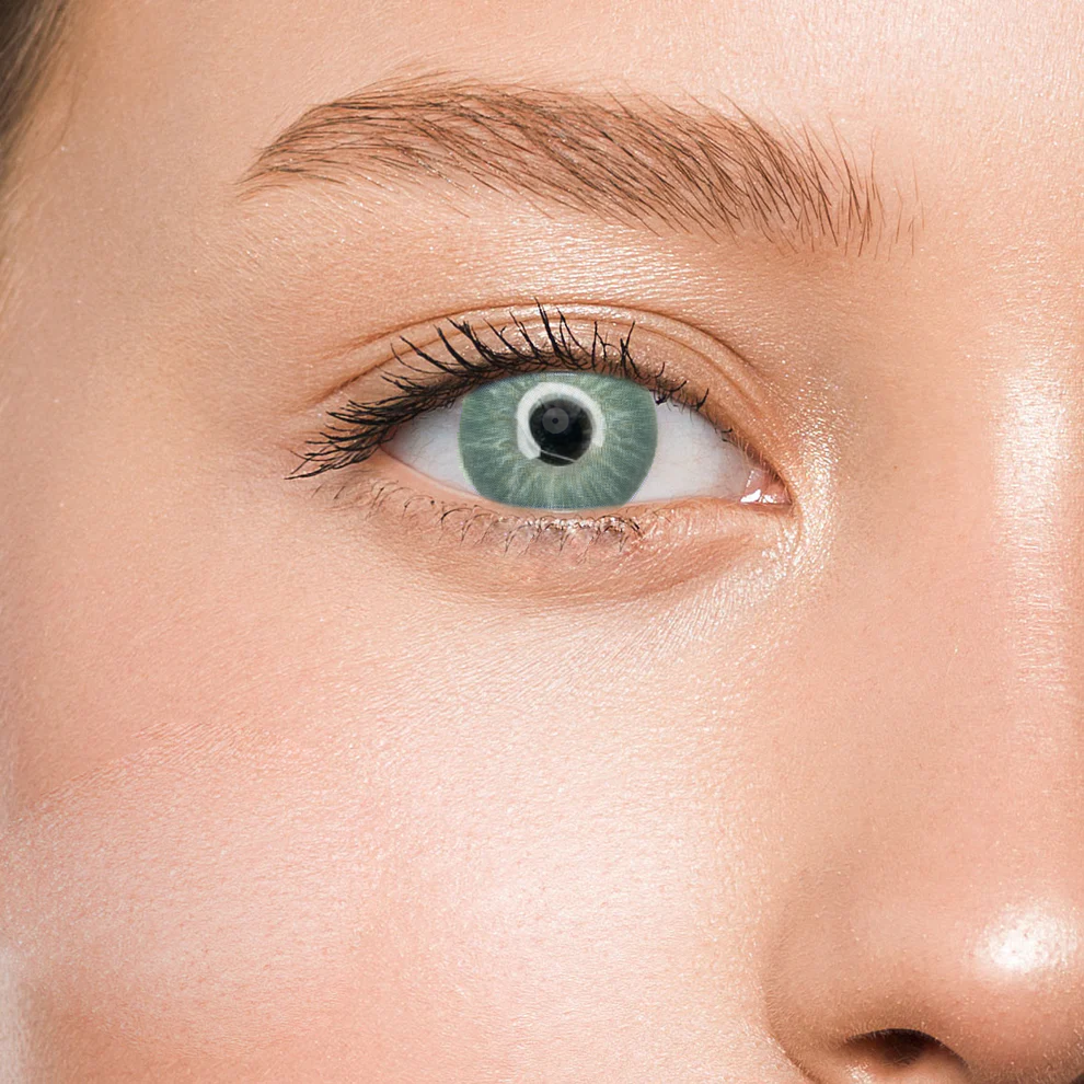 Контактні лінзи сірі Elite Lens Айс Ендорфін Грей +0,00 14,5 мм 2 шт. Сірий (25906513)