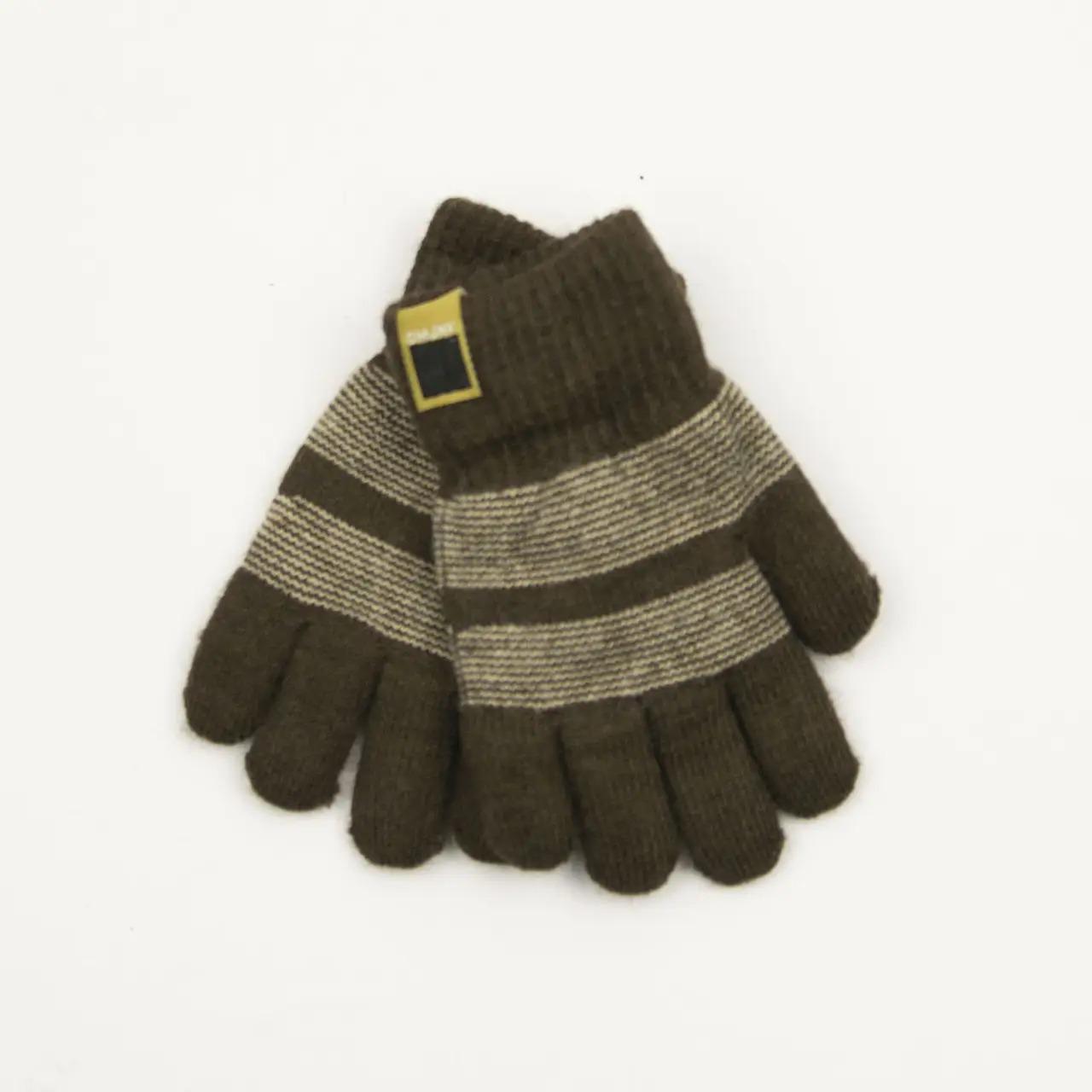 Перчатки для мальчиков 3-4 года р. 13 Коричневый (22-7-34)