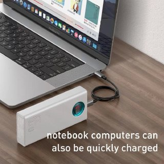 Повербанк 30000 mah 65W Baseus PowerBank із швидкою зарядкою Delivery/Quick Charge 3.0 White (PPLG-A01) - фото 7