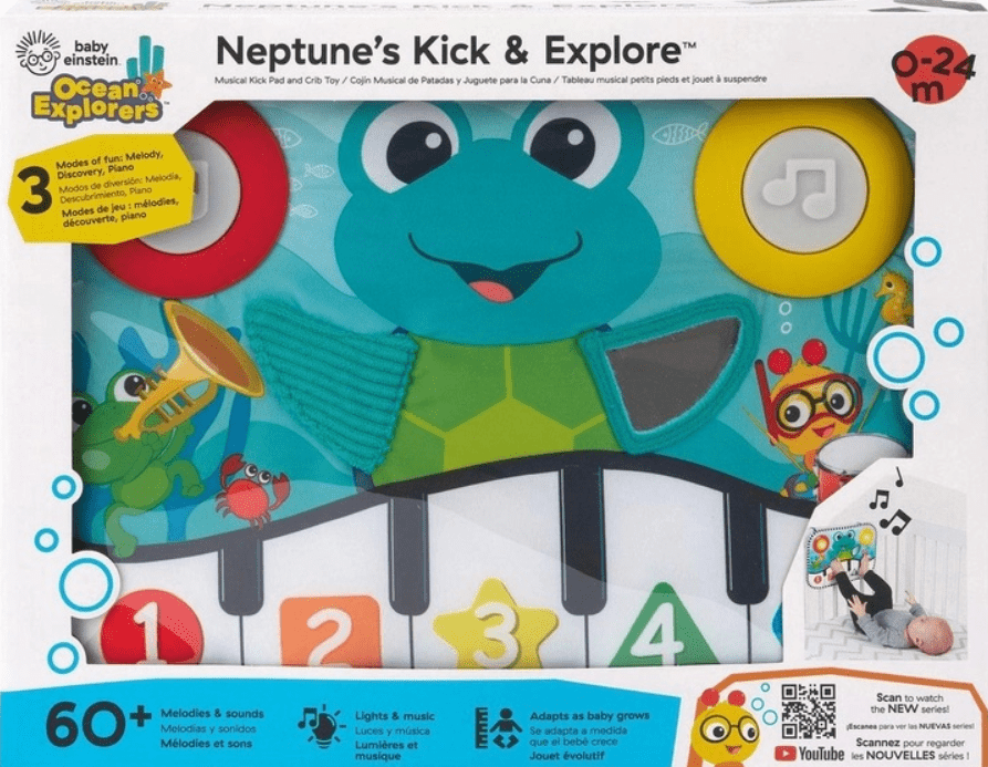 Игрушка музыкальная Baby Einstein Neptune's Kick and Explore Подушка (143263) - фото 8