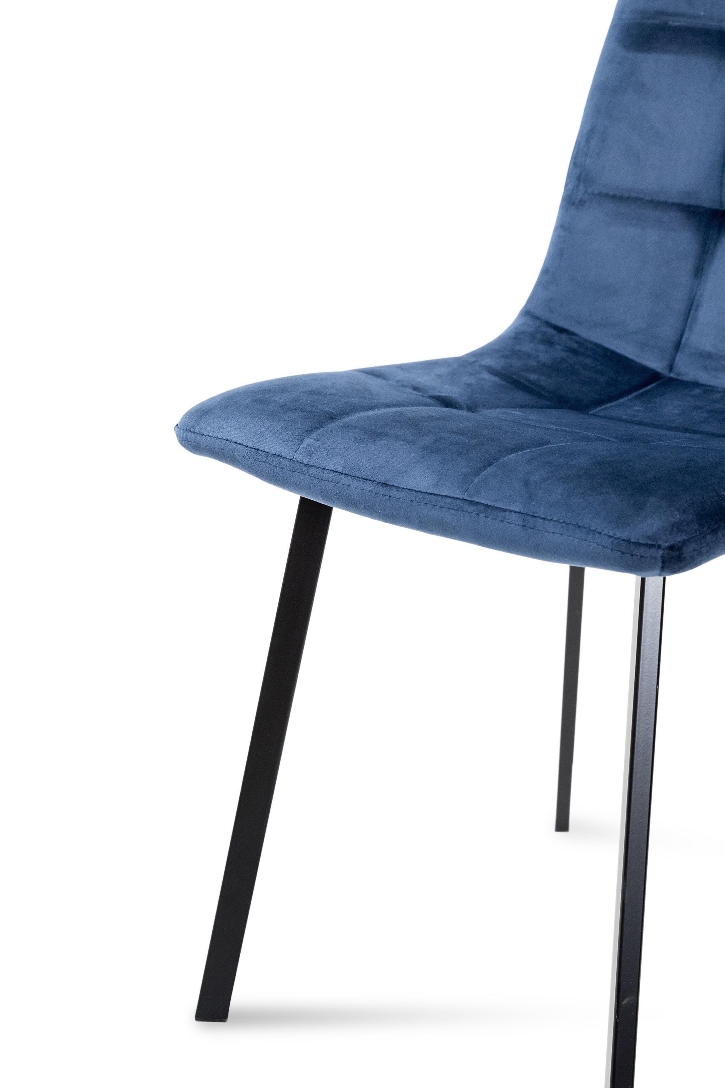 Стілець для кухні та вітальні ГРЕЙС Ментос 420х870х450 мм Чорний/Синій (GAА0057185) - фото 6 Стілець для кухні та вітальні ГРЕЙС Ментос 420х870х450 мм Чорний/Синій (GAА0057185) - фото 6