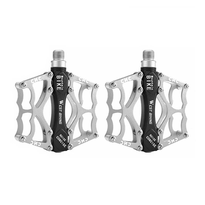 Педали велосипедные West Biking 0802039 ALNC-901 Silver