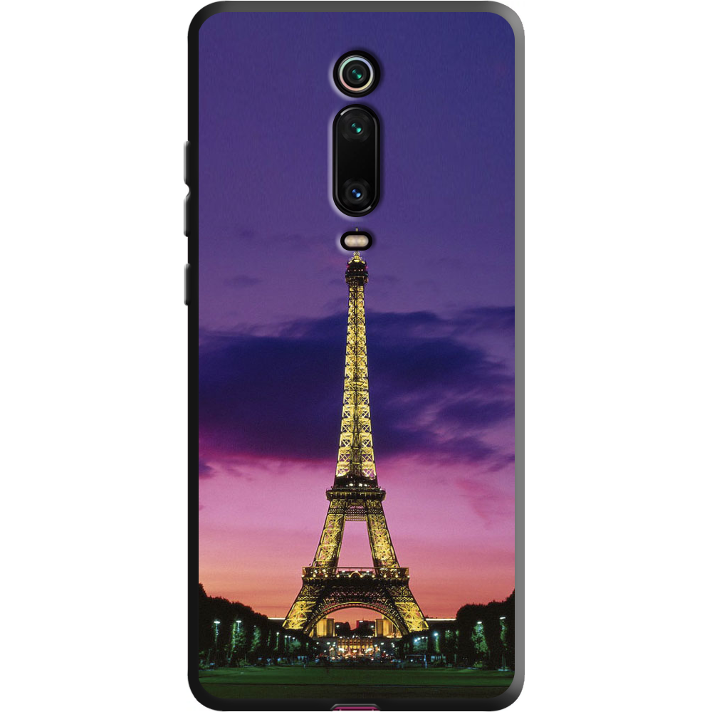 Чохол BoxFace Xiaomi Mi 9T / Mi 9T Pro Опівночі в Парижі Чорний силікон (37376-up964-38687)