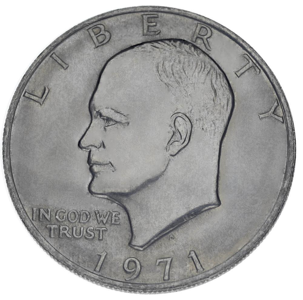 Колекційна монета США 1 долар 1971 Ейзенхауер F-VF (KM#203)