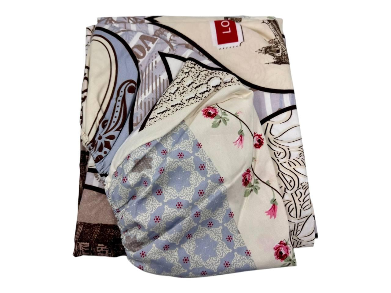 Простынь на резинке Лондон полисатин 160х200 см (SP-1204/WP/x160)