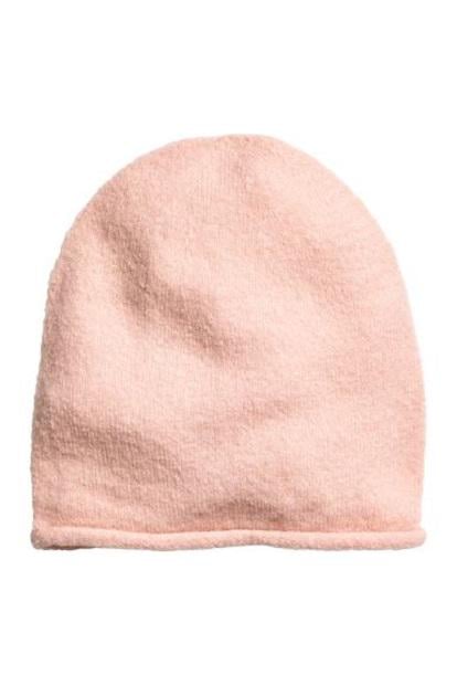 Шапка вязаная One Size Пудровый (5369406arl)