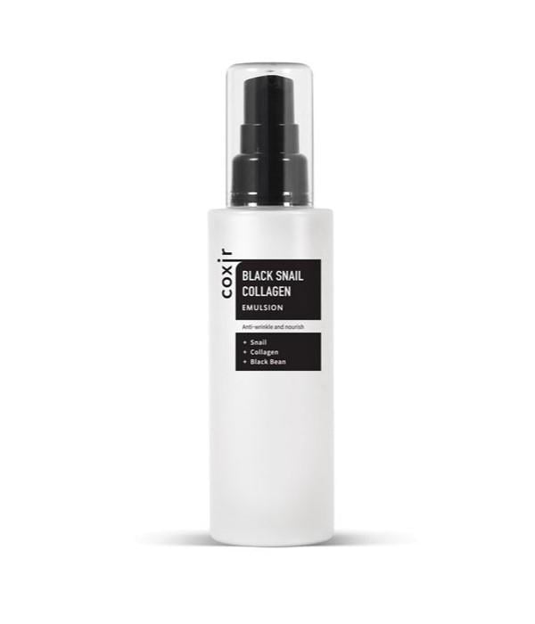Антивозрастная эмульсия Coxir Black Snail Collagen Emulsion с муцином черной улитки и коллагеном 100 мл