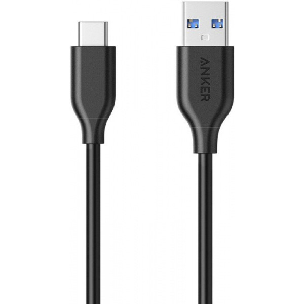 Кабель Anker Powerline USB Type-C V3 0.9 м Black (A8163H11)