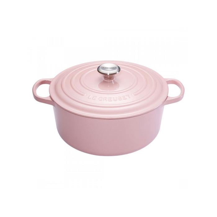 Каструля жароміцна Le Creuset з кришкою Chiffon Pink 20 см 2,4 л