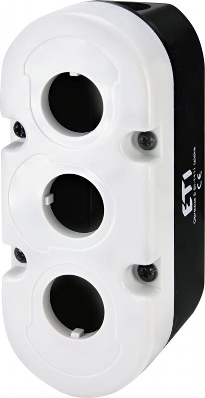 Корпус кнопкового посту ETI ESE3 3 місний 22 мм Сірий (4771547)