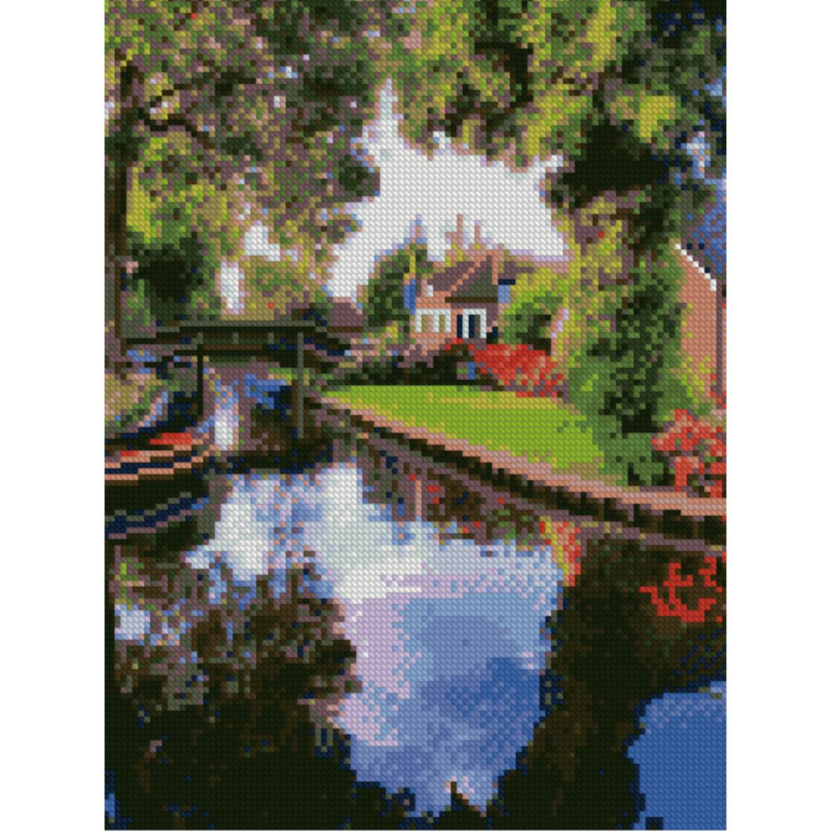 Алмазная мозаика Strateg Уютное место 30х40 см (Str-HX265)