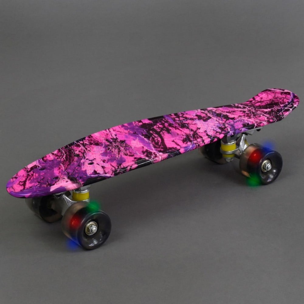 Пенниборд Penny Graffity 22" светящиеся колеса Forest Pink (2T2044)