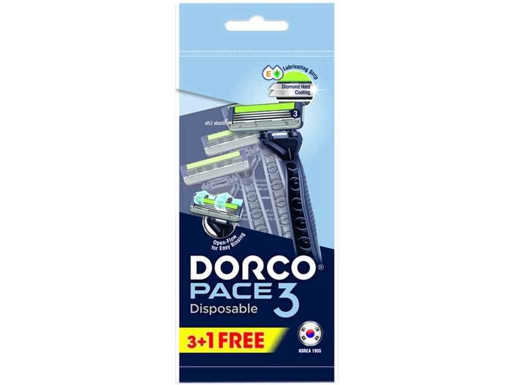 Бритва одноразовая Dorco PACE3 3 лезвия 4 шт.
