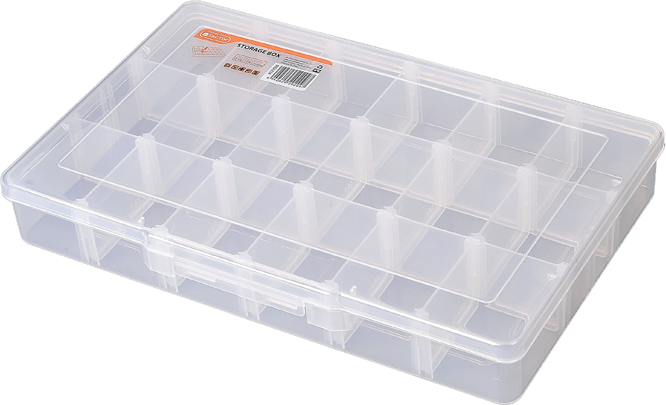 Органайзер Tactix 18 отделений 310x200x50 мм прозрачный пластиковый (INSBXBX01312058PT0)