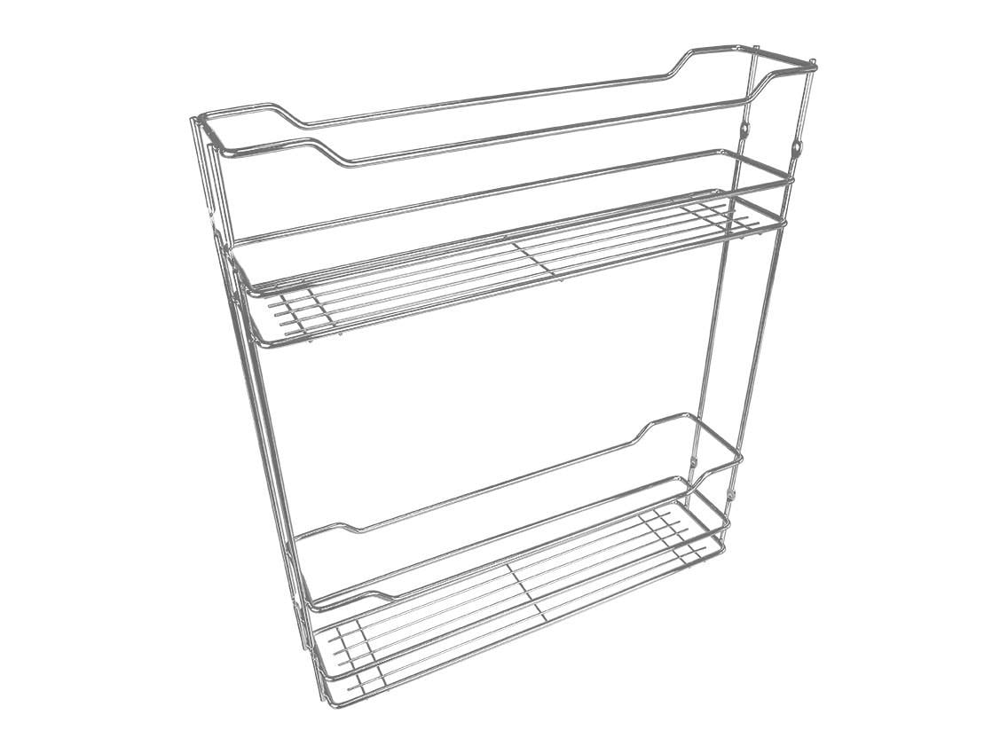 Карго фасад Giff UA 2 полки 200 боковой крепеж без направляющих Хром (108434)