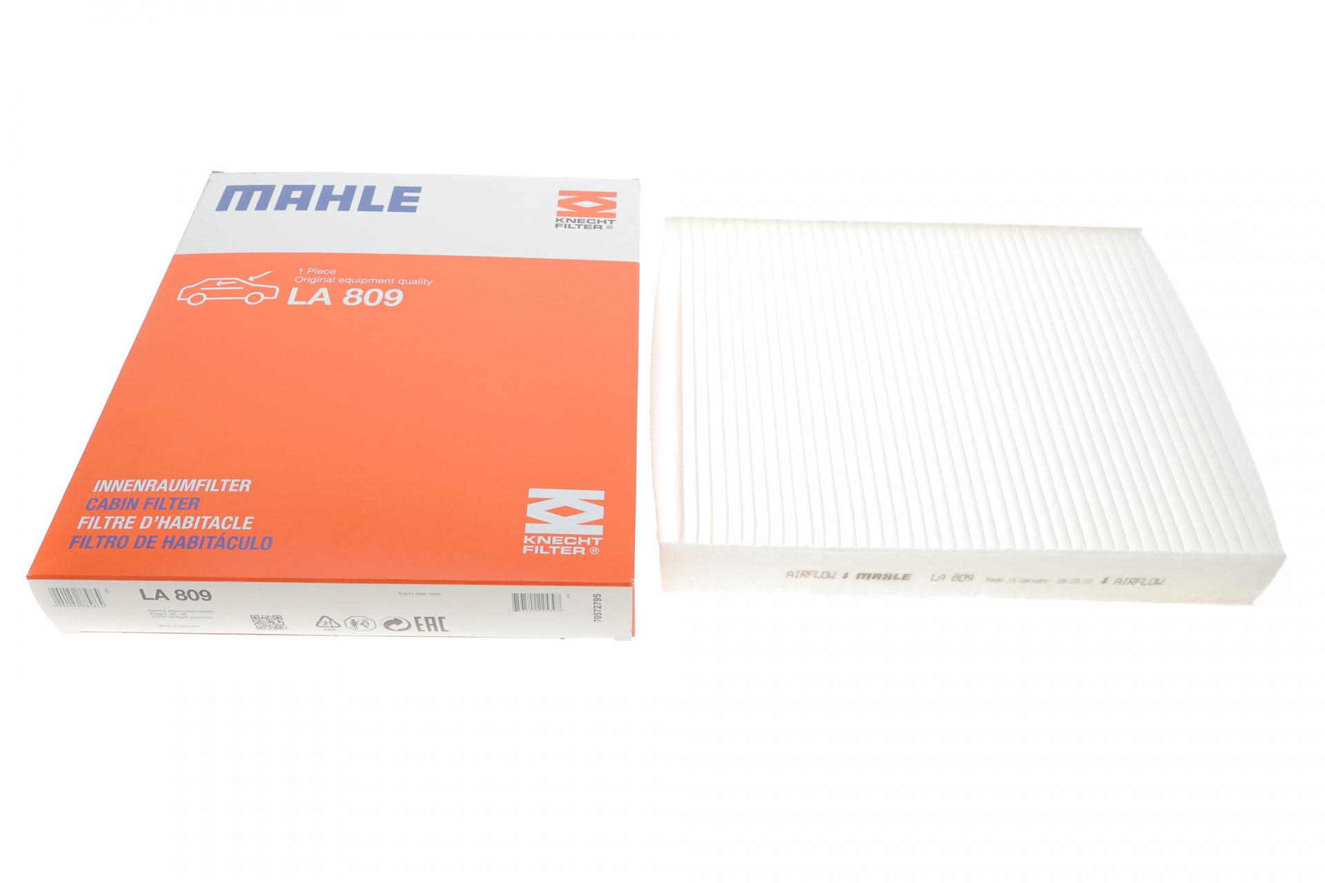 Фильтр салона KNECHT для Skoda Fabia/Roomster/VW Polo 99-10 (LA 809)