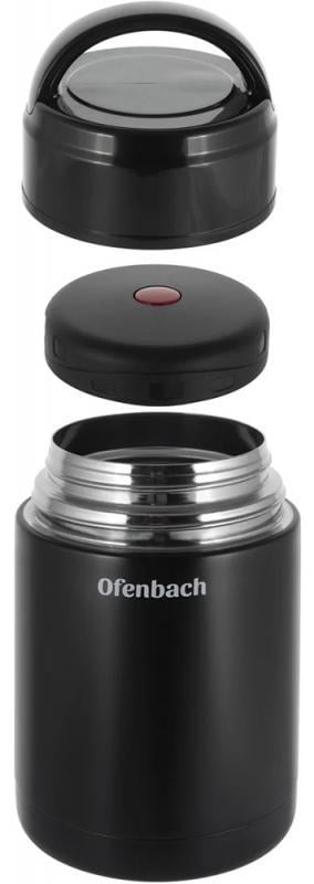 Термос харчовий Ofenbach із нержавіючої сталі 600 мл Чорний - фото 5 Термос харчовий Ofenbach із нержавіючої сталі 600 мл Чорний - фото 5