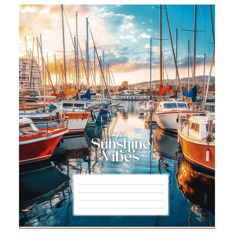 Тетрадь общая Школярик Sunshine vibes в линию 48 листов (048-3319L-1)