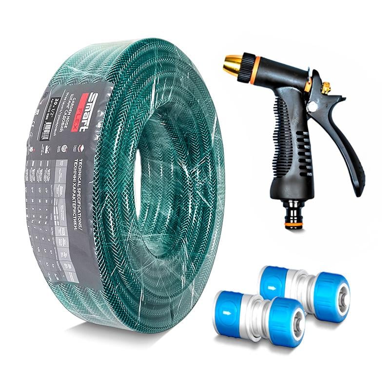 Комплект для полива SmartFlex шланг 1/2" 20 м/пистолет/2 коннектора