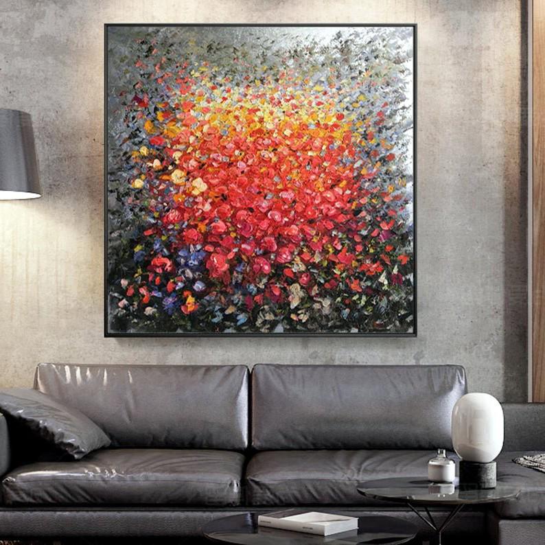 Картина на холсте ArtSale Цветы 70х70 см flwr0043