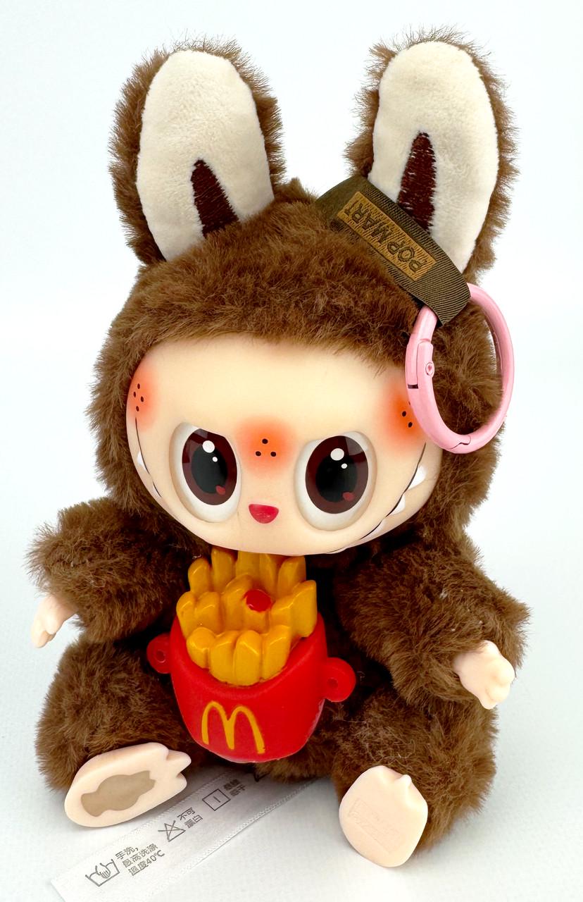 Мягкая игрушка-брелок Лабубу 16 см Коричневый (27876672)