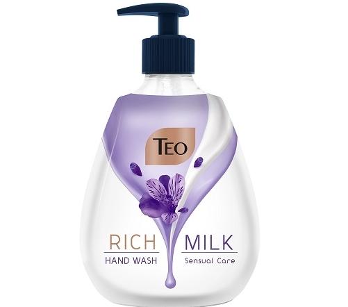 Мыло жидкое TEO Rich Milk Sensuale Care дозатор 400 мл (7738)