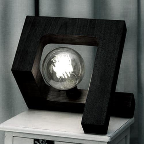 Светильник настольный из дерева Лотвил Венге (НСС-004012)