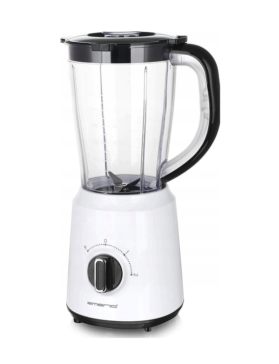 Блендер стационарный Emerio 124816.7 2 скорости пластик 500 Вт/220 В 1,5 л Белый (bl 124816.7)
