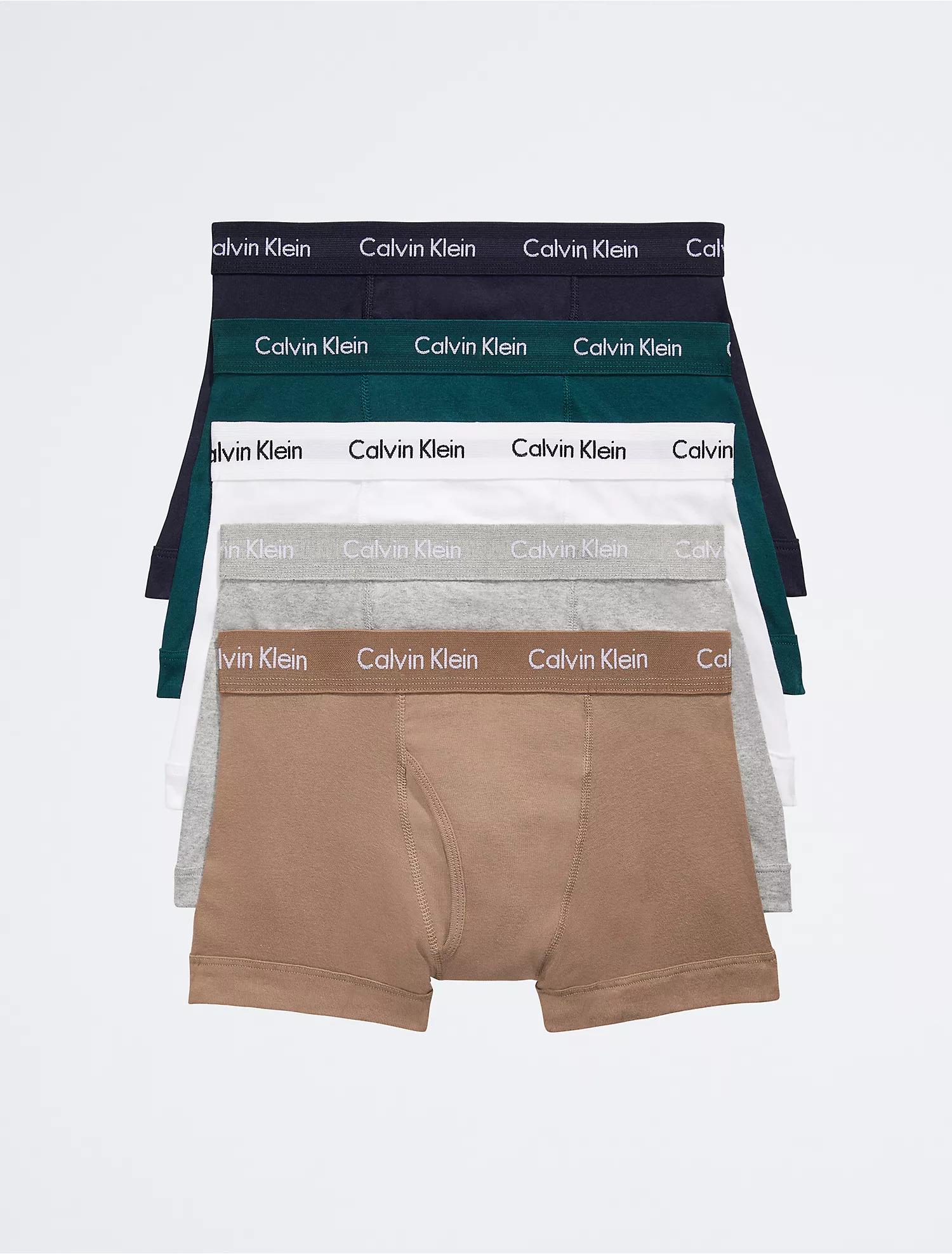 Набор трусов боксеры 5 шт. Calvin Klein M Разноцветный (CK-065) - фото 1