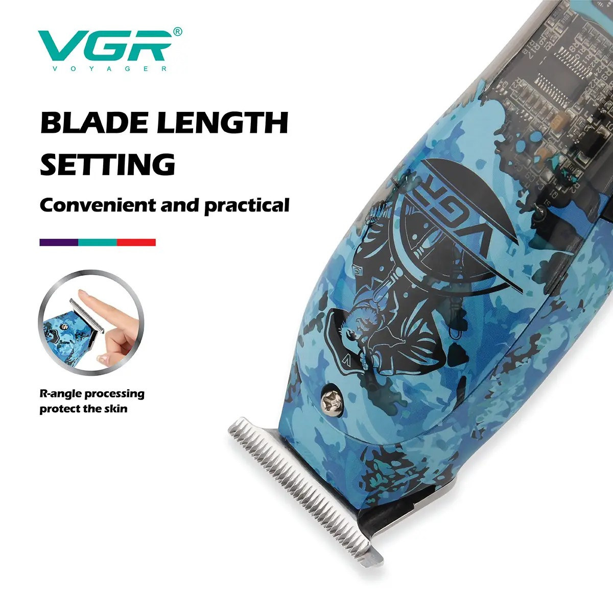 Тример VGR V-923 LED display (9109) - фото 3