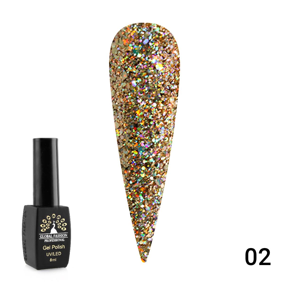 Гель-лак Diamond Ball Global Fashion № 02 8 мл