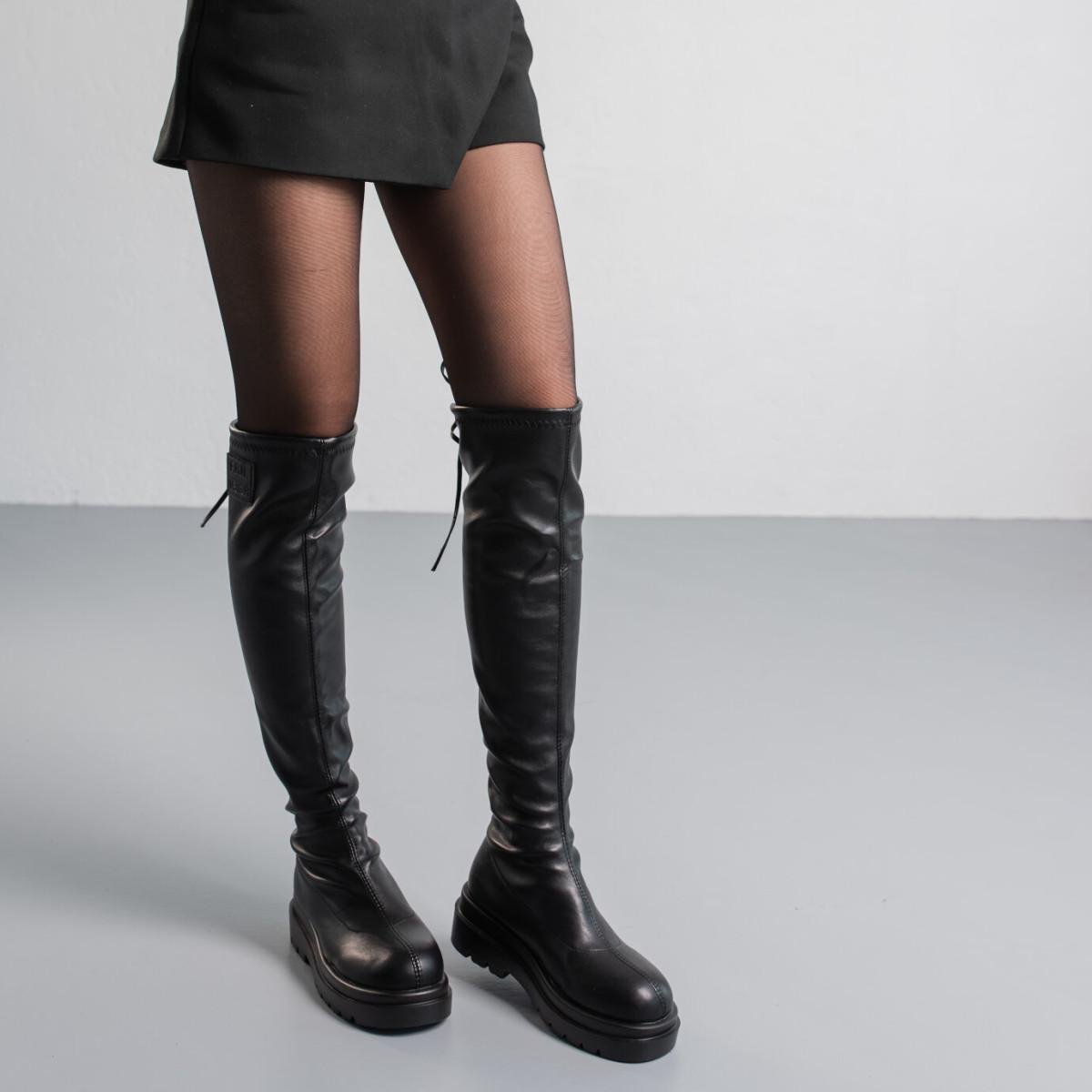 Ботфорти жіночі Fashion р. 36 23,5 см Чорний (3848)