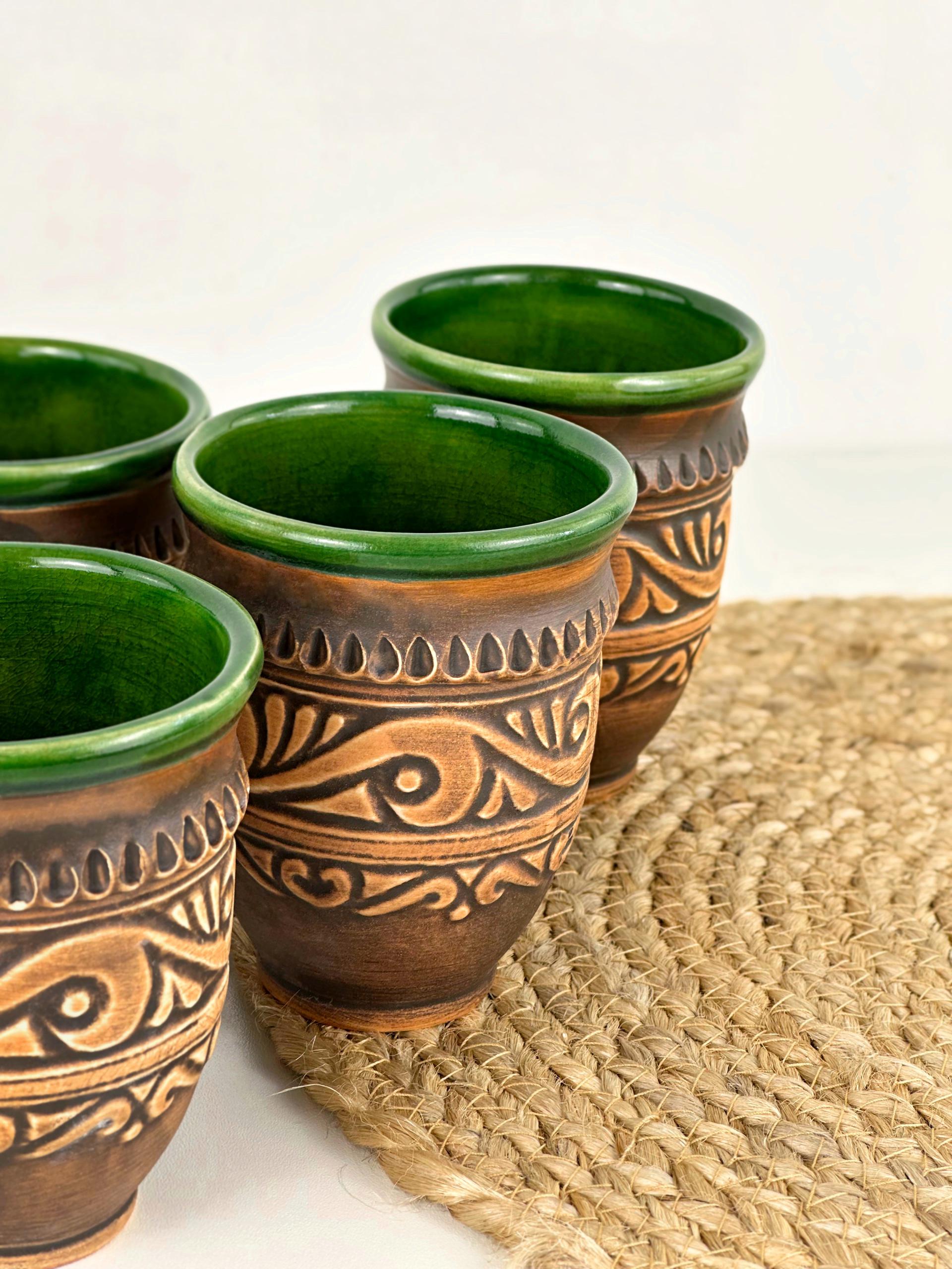 Набор глиняных стаканов Гражда 0,3 л х 6 шт. Коричневый (17019-21) - фото 9 Набор глиняных стаканов Гражда 0,3 л х 6 шт. Коричневый (17019-21) - фото 9