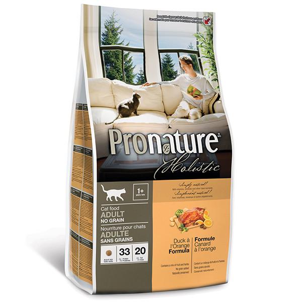 Корм сухой для кошек Pronature Holistic Duck&Orange Cat беззерновой 2,72 кг (24390206)