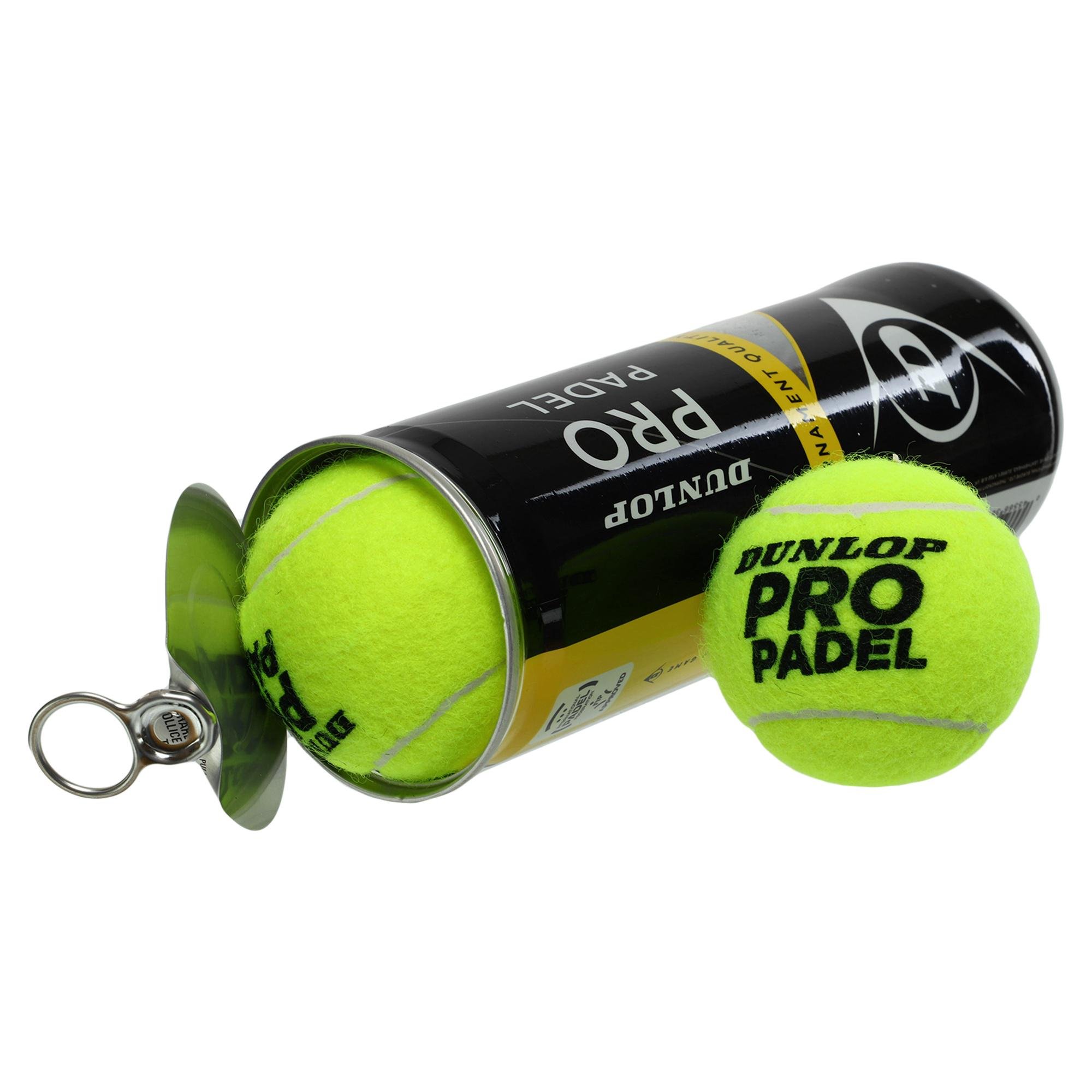 М'яч для великого тенісу Dunlop PRO PADEL DL601384 3 шт. Салатовий - фото 2