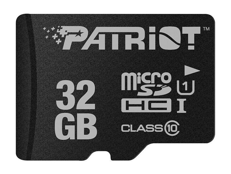 Карта памяти Patriot microSDHC 32 Гб Class 10 (PSF32GMDC10)