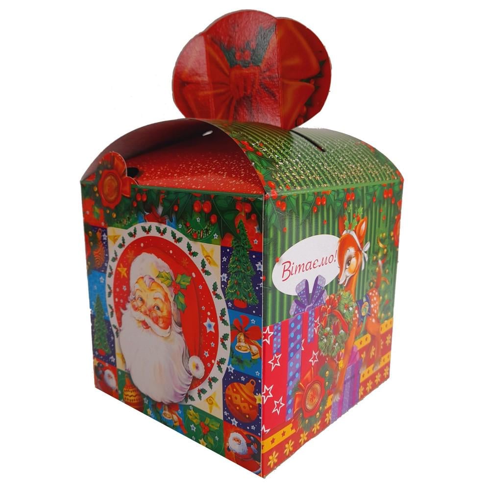 Новогодняя коробка Бант новогодний 700 г 10 шт. (6831)
