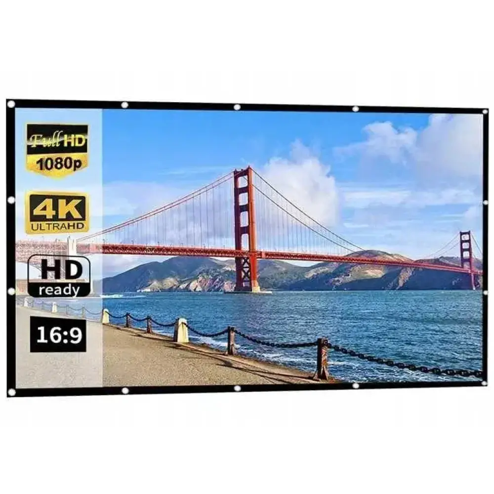 Экран проекционный 72" 16:9 159x90 см с креплением на крючках (30835778)