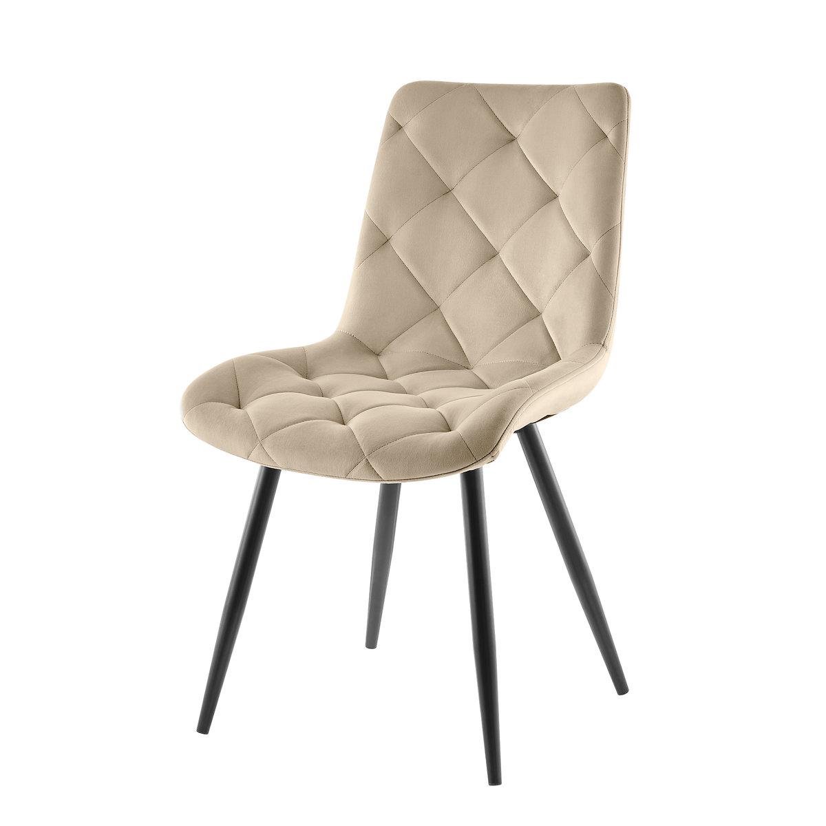 Стул Intarsio SHELL Черный/Бежевый темный (12077955)