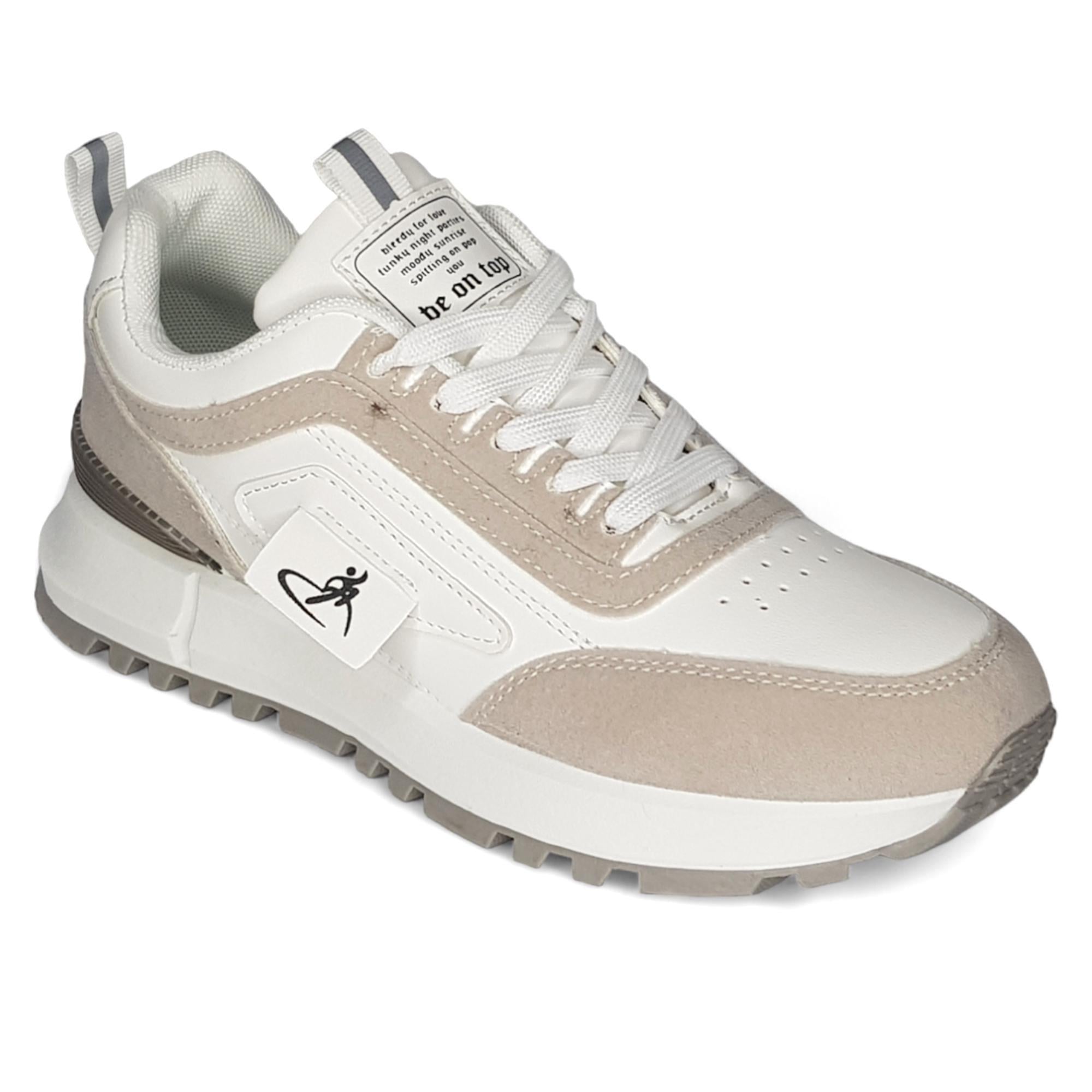 Кроссовки женские весенние Wollen р. 40 Бело-серый (089393-40)