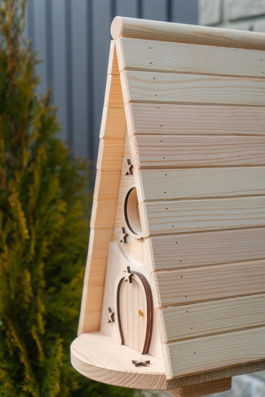 Дом для птиц Андромеда из древесины 325х290х210 мм - фото 4 Дом для птиц Андромеда из древесины 325х290х210 мм - фото 4